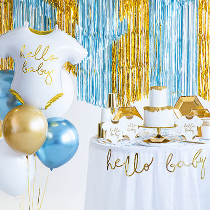 Feestbazaar Folieballon baby romper 'Hello Baby'