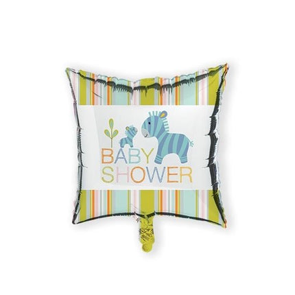 Feestbazaar Folieballon Babyshower Zebra Jungle - 46 cm