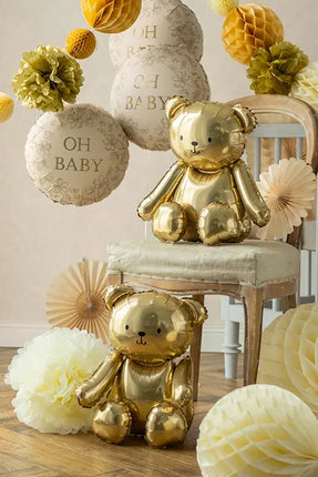 Feestbazaar Folieballon Beer Goud (38x42)
