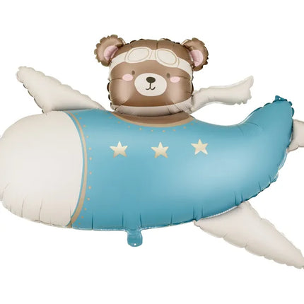 Feestbazaar Folieballon Beer Piloot Blauw