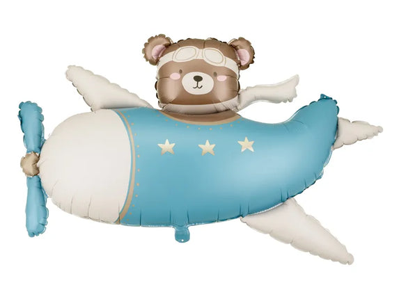 Feestbazaar Folieballon Beer Piloot Blauw