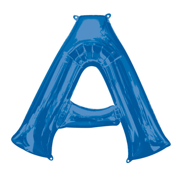 Feestbazaar Folieballon Blauwe Letter 'A' groot