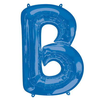 Feestbazaar Folieballon Blauwe Letter 'B' groot