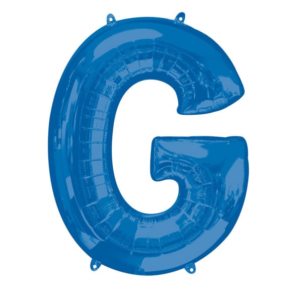 Feestbazaar Folieballon Blauwe Letter 'G' groot