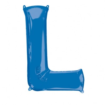 Feestbazaar Folieballon Blauwe Letter 'L' - Groot