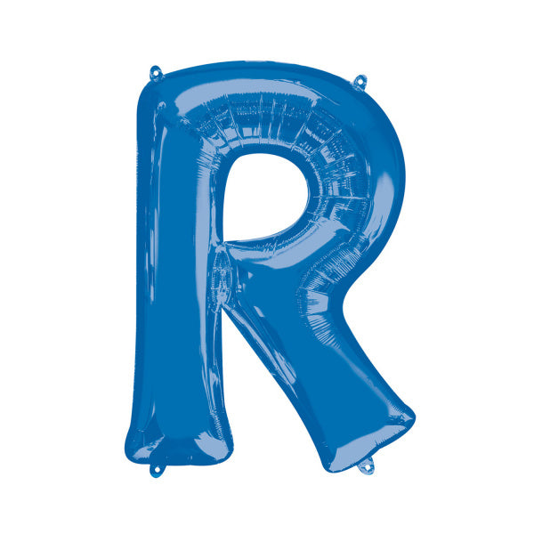 Feestbazaar Folieballon Blauwe Letter 'R' - Groot