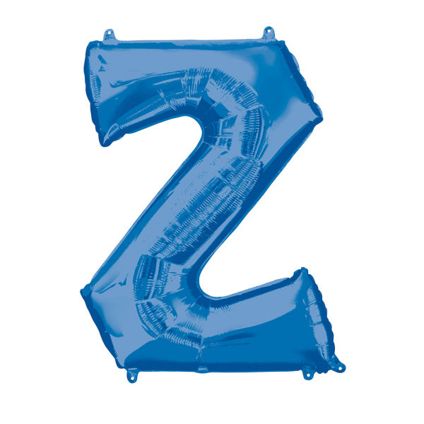 Feestbazaar Folieballon Blauwe Letter 'Z' - Groot