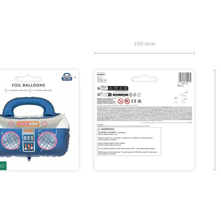 Feestbazaar Folieballon Boombox (98x70cm)