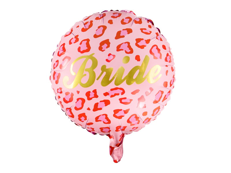 Feestbazaar Folieballon Bride Goud Rood Roze 45cm