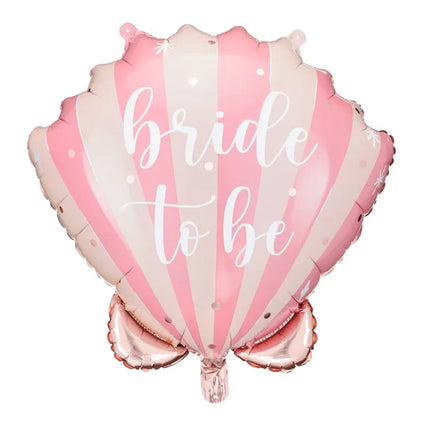 Feestbazaar Folieballon Bride To Be Schelp (52x50cm)