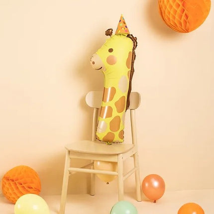 Feestbazaar Folieballon Cijfer 1 Giraffe (82cm)