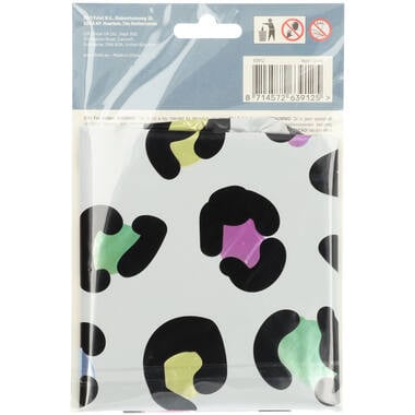 Feestbazaar Folieballon Cijfer 2 Wit Met Panterprint (86cm)