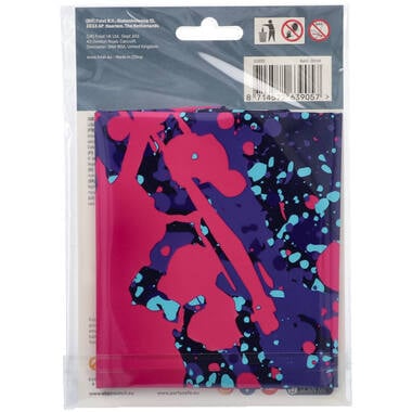 Feestbazaar Folieballon Cijfer 5 Paint Splash Neon (86cm)