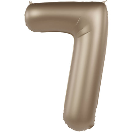 Feestbazaar Folieballon Cijfer 7 Starlight Gold (86cm)