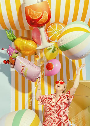 Feestbazaar Folieballon Cocktail Summer Vibes 47x49 cm