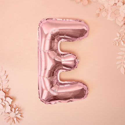 Feestbazaar Folieballon E Rose Goud 35 cm