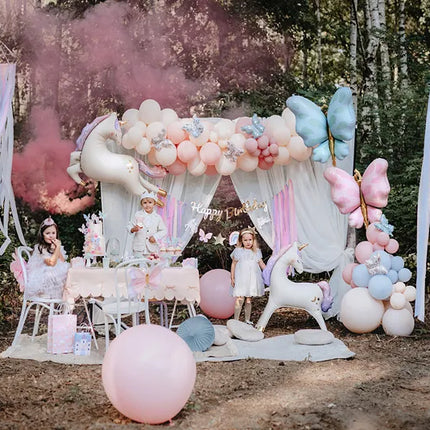 Feestbazaar Folieballon Eenhoorn Beige Staand (95x86cm)