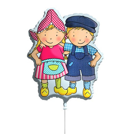 Feestbazaar Folieballon Fien & Teun Shape (60cm)