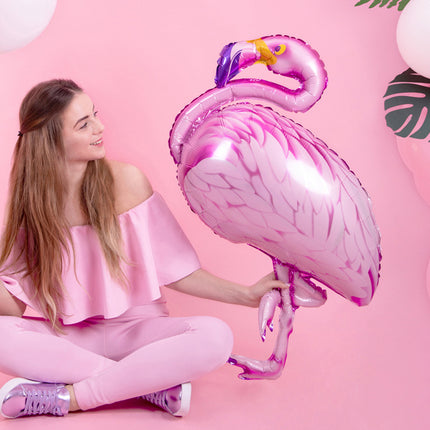 Feestbazaar Folieballon Flamingo Pink (70x95cm)