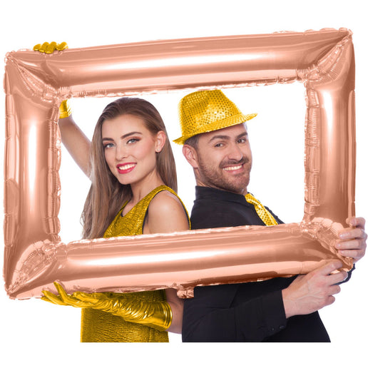 Feestbazaar Folieballon Fotolijst Rosé Goud