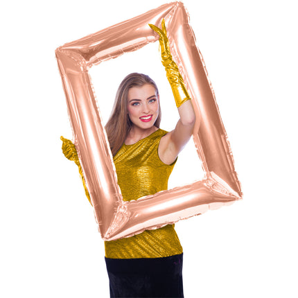 Feestbazaar Folieballon Fotolijst Rosé Goud