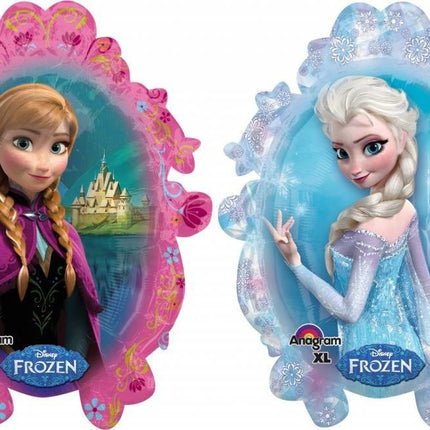 Feestbazaar Folieballon Frozen Elsa en Anna XL - 63x78 cm