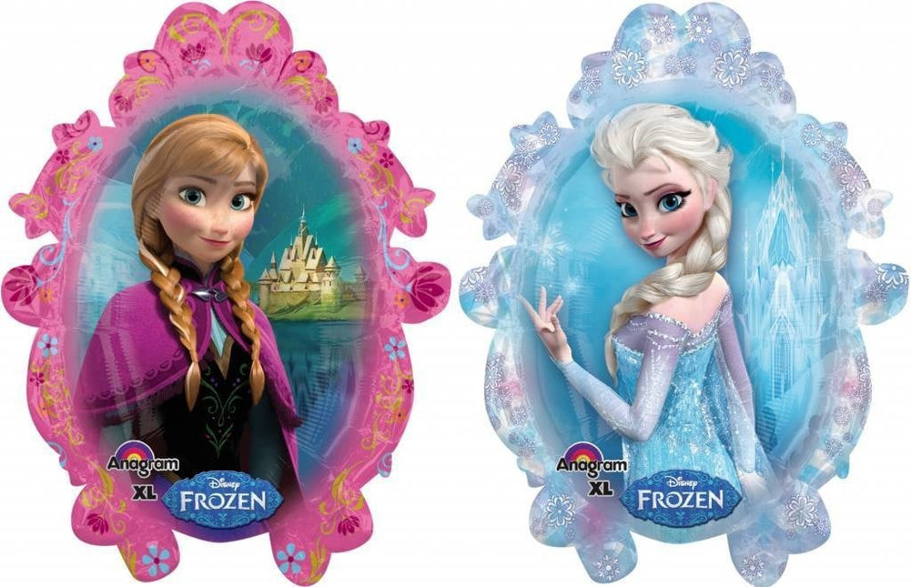 Feestbazaar Folieballon Frozen Elsa en Anna XL - 63x78 cm