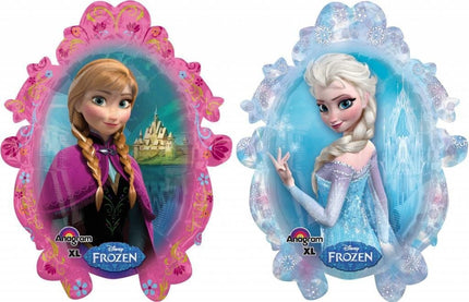Feestbazaar Folieballon Frozen Elsa en Anna XL - 63x78 cm