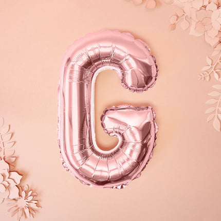 Feestbazaar Folieballon G Rose Goud 35cm