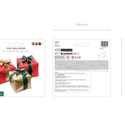 Feestbazaar Folieballon Gift Boxes 34x36cm (3st)