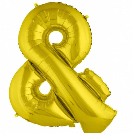 Feestbazaar Folieballon Goud '&' Groot