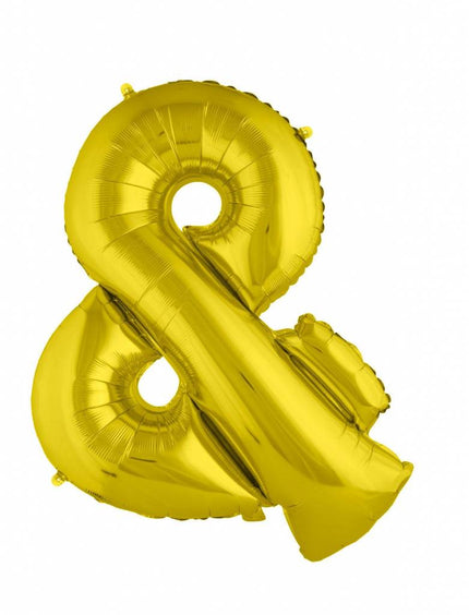 Feestbazaar Folieballon Goud '&' Groot