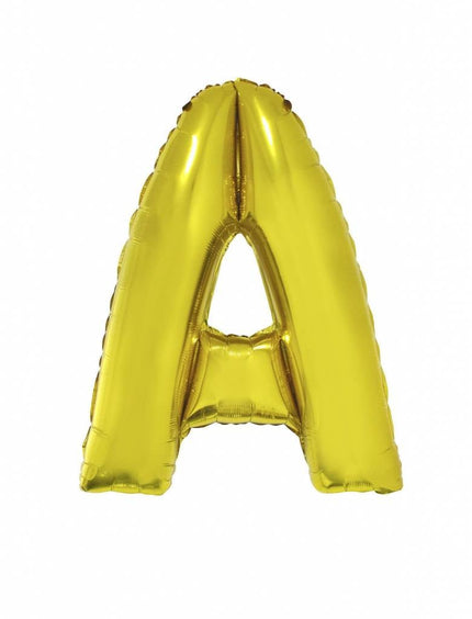 Feestbazaar Folieballon goud letter 'A' groot