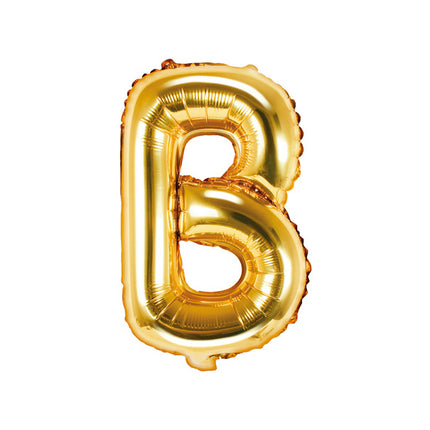 Feestbazaar Folieballon Goud Letter 'B' - 35cm