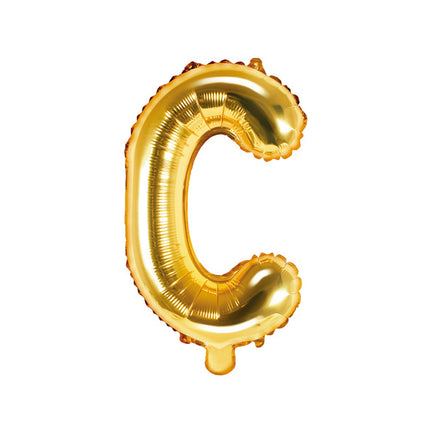 Feestbazaar Folieballon Goud Letter 'C' - 35cm