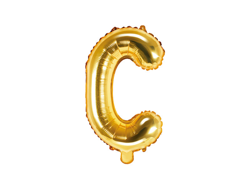Feestbazaar Folieballon Goud Letter 'C' - 35cm