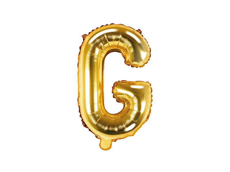 Feestbazaar Folieballon Goud Letter 'G' - 35cm