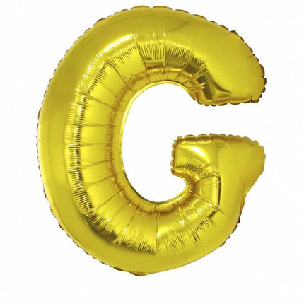 Feestbazaar Folieballon Goud Letter 'G' groot