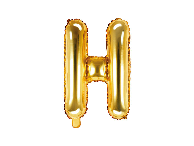 Feestbazaar Folieballon Goud Letter 'H' - 35cm