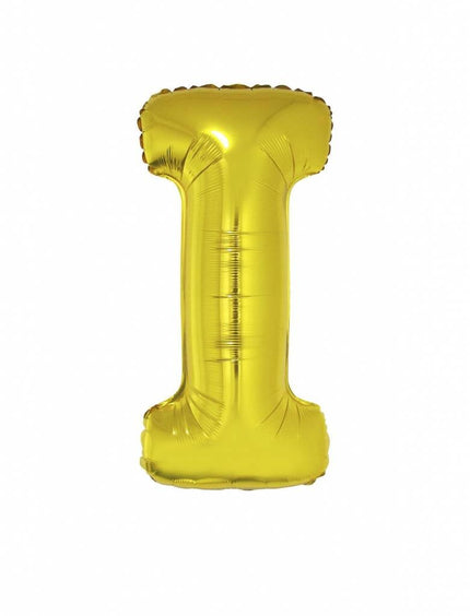 Feestbazaar Folieballon Goud Letter 'I' groot