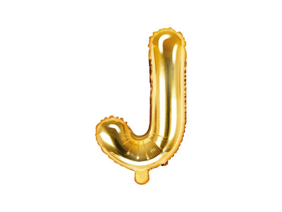 Feestbazaar Folieballon Goud Letter 'J' - 35cm