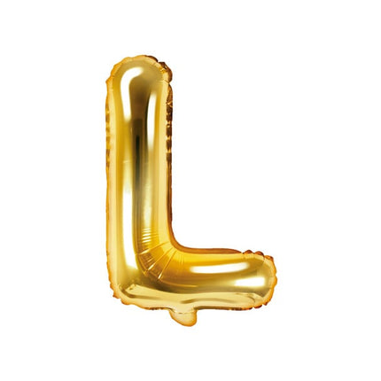 Feestbazaar Folieballon Goud Letter 'L' - 35cm