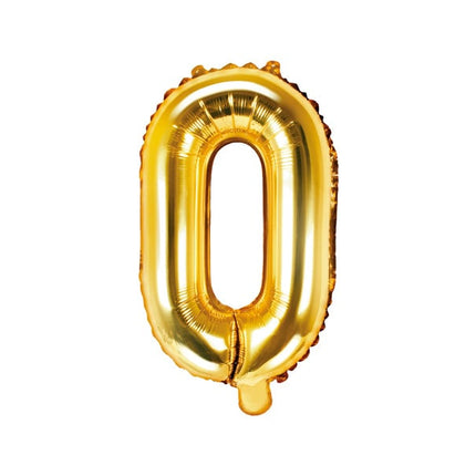 Feestbazaar Folieballon Goud Letter 'O' - 35cm