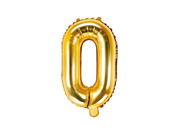 Feestbazaar Folieballon Goud Letter 'O' - 35cm