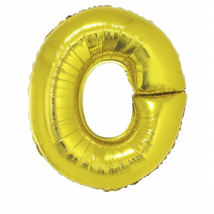 Feestbazaar Folieballon Goud Letter 'O' groot