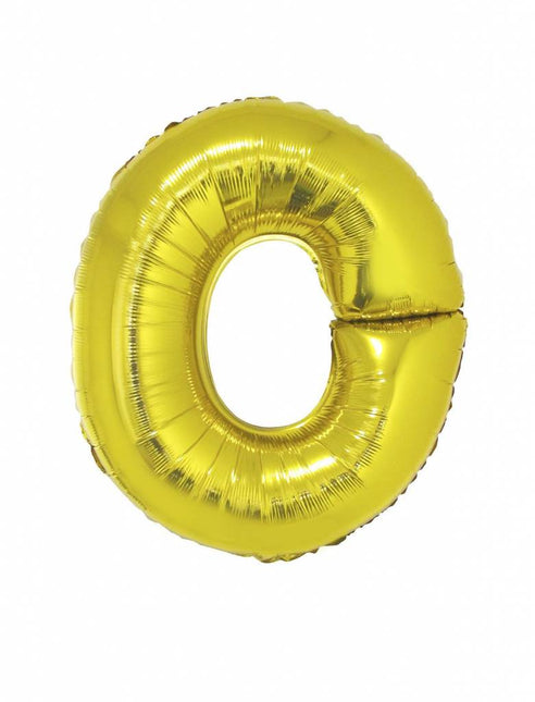 Feestbazaar Folieballon Goud Letter 'O' groot