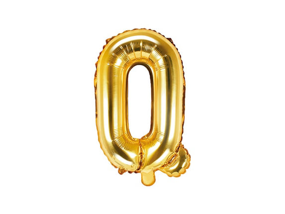 Feestbazaar Folieballon Goud Letter 'Q' - 35cm