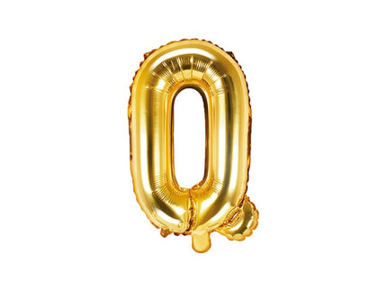 Feestbazaar Folieballon Goud Letter 'Q' - 35cm