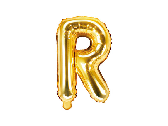 Feestbazaar Folieballon Goud Letter 'R' - 35cm