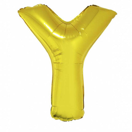 Feestbazaar Folieballon Goud Letter 'Y' Groot